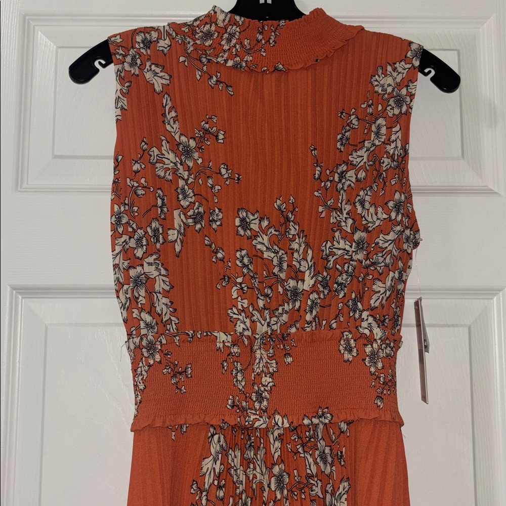 Nanette Lepore NWT Floral Orange Sleeveless Dress - Picture 3 of 10